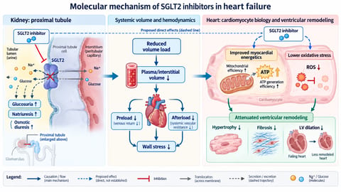 Molecular mechanism of SGLT2 inhibitors in heart failure